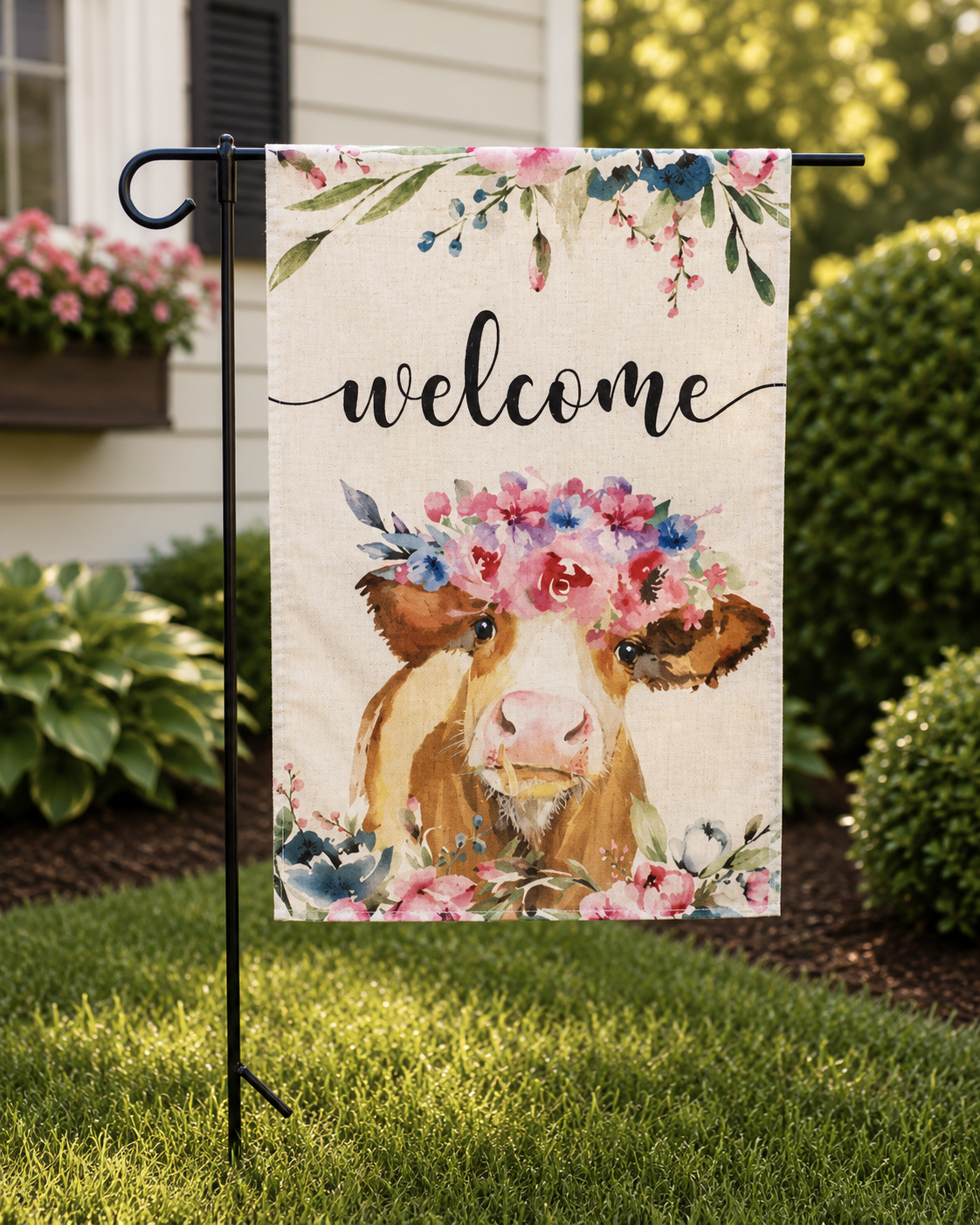 Welcome Cow Flag