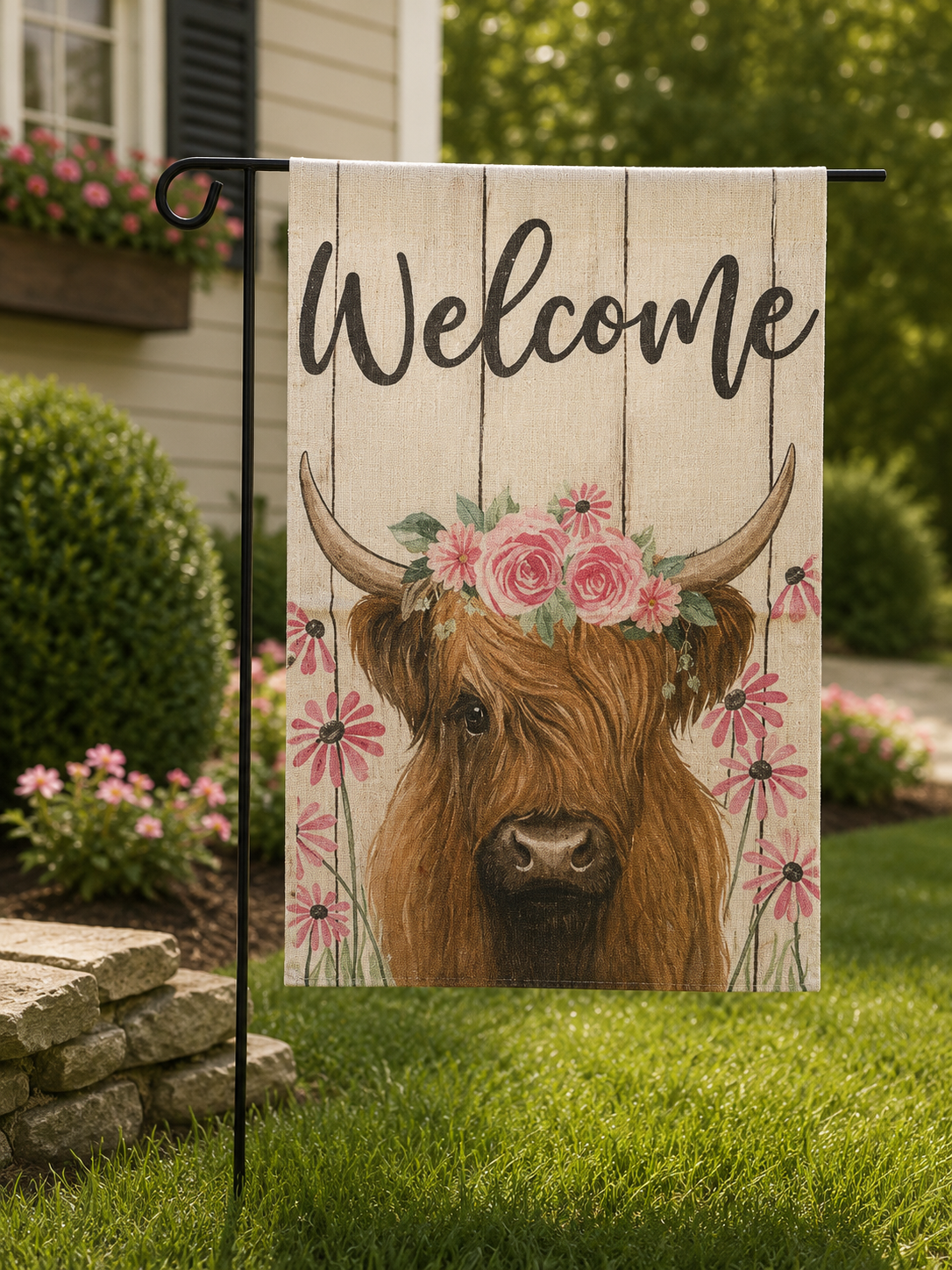 Welcome Cow Flag
