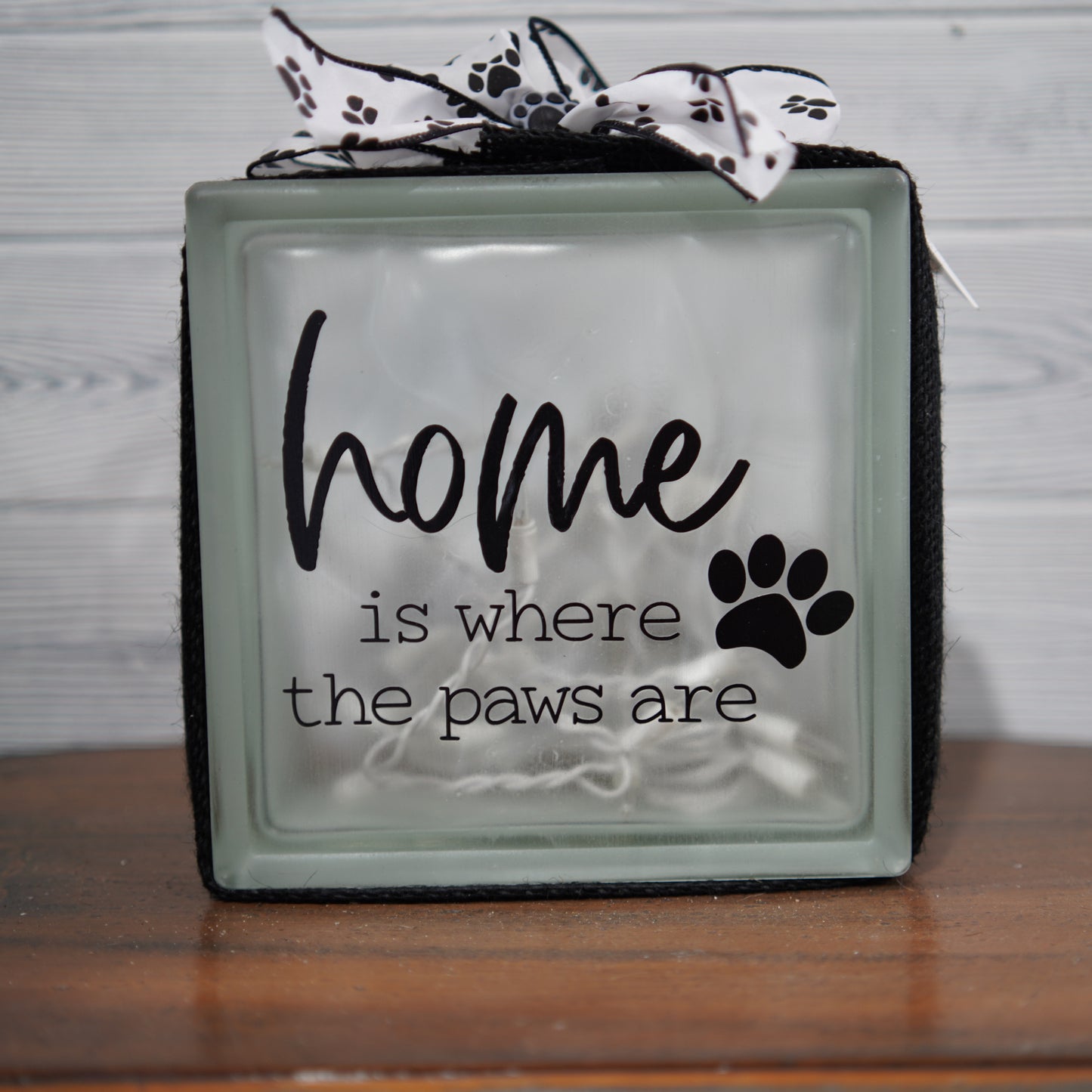 "Home is where the paws are" Light Block