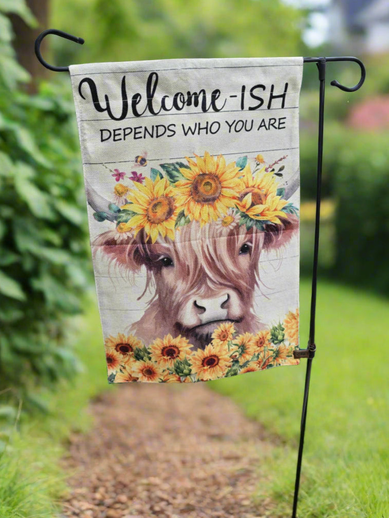 Sunflowers & Cow Flag