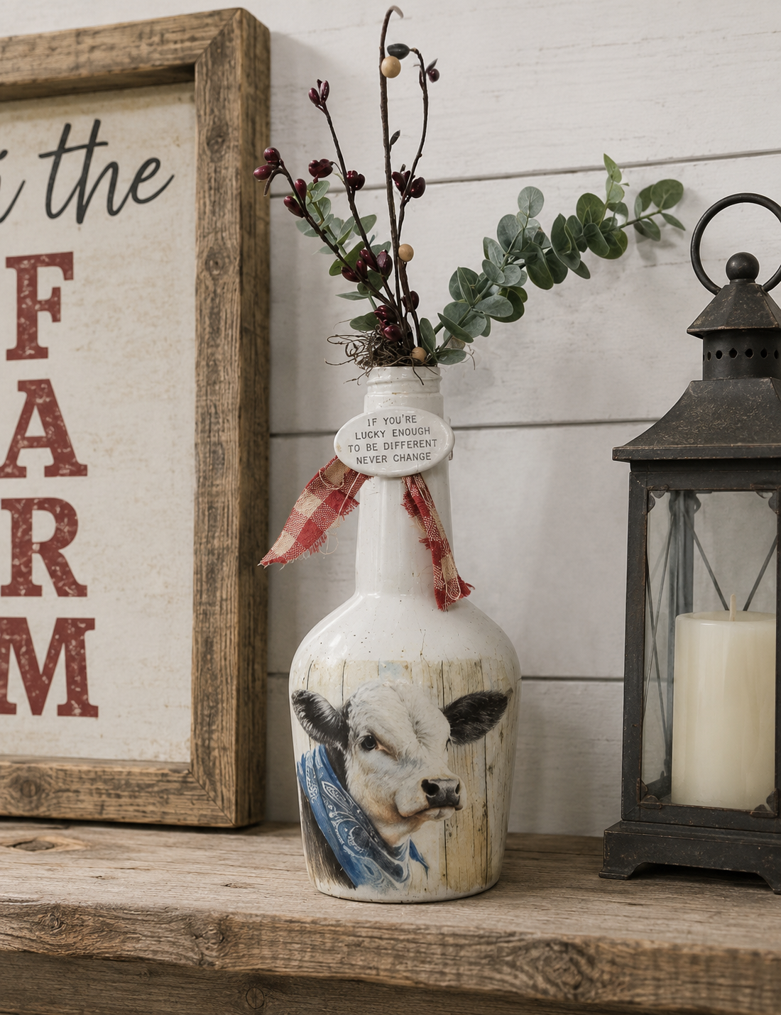 White Cow Bottle