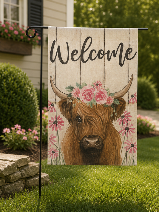 Welcome Cow Flag