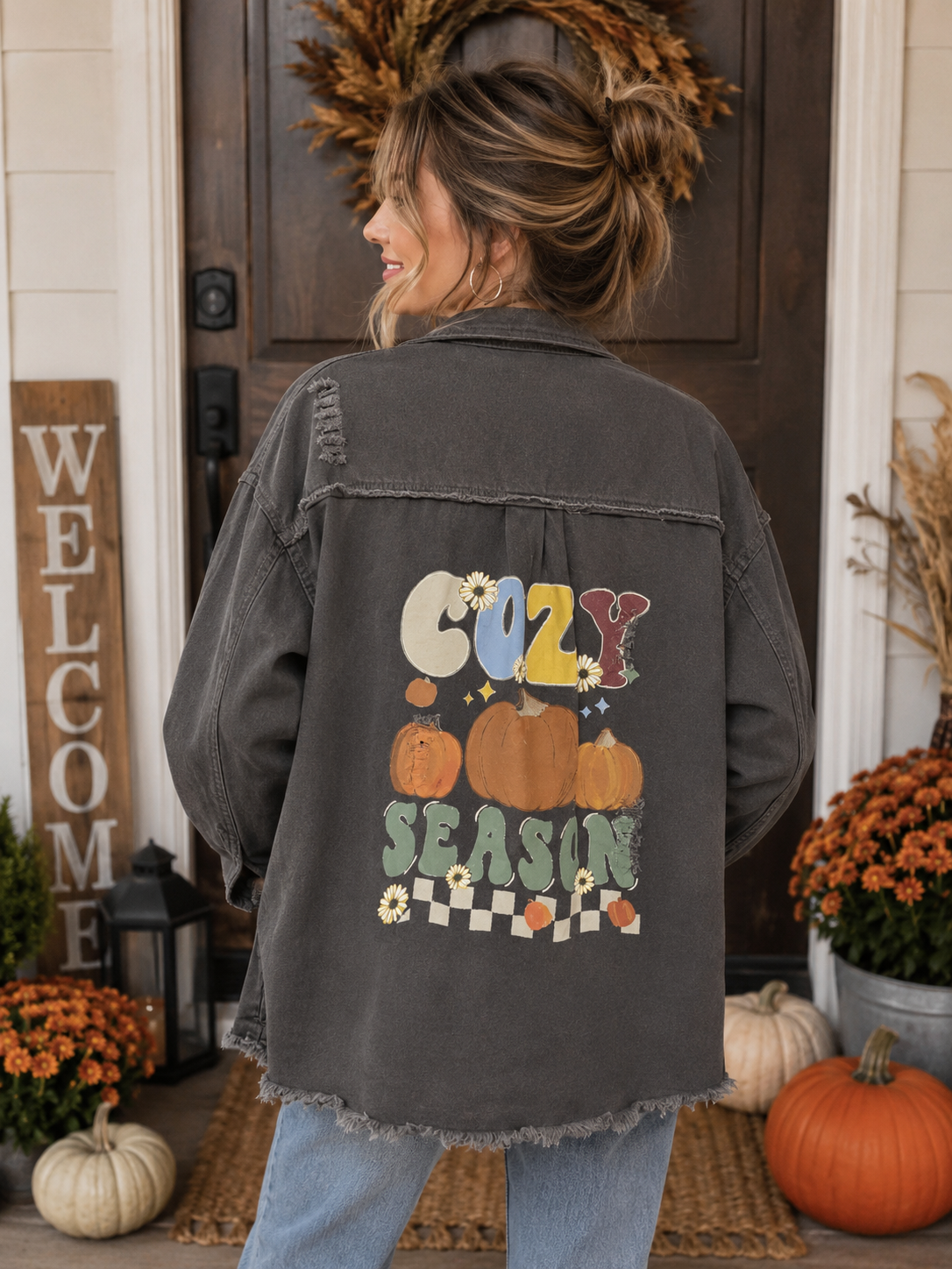 Hand Painted Denim Jacket