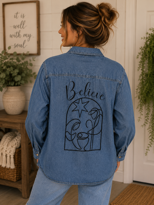 Hand Painted Denim Jacket