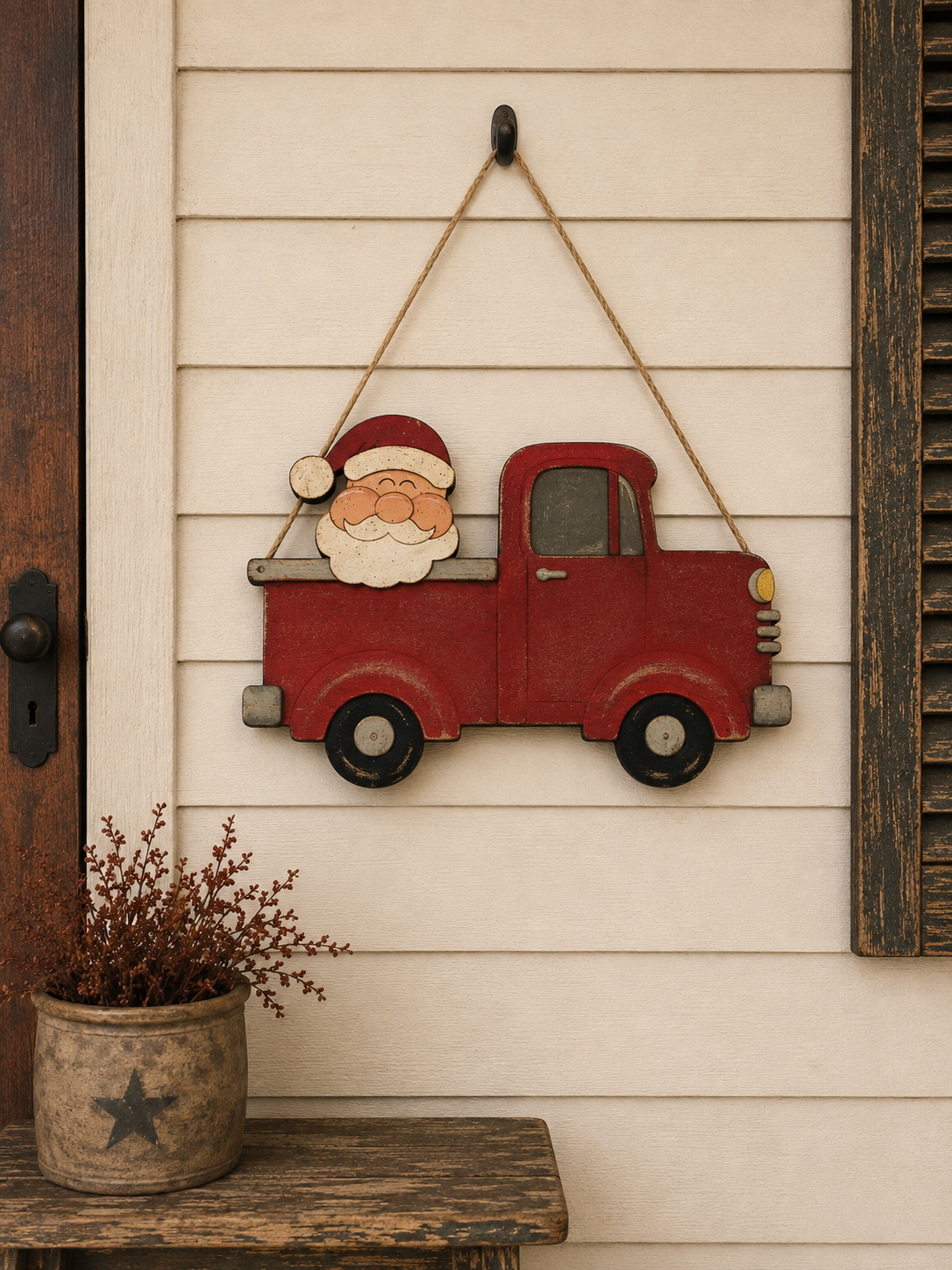 Changeable Holiday Red Truck Sign!