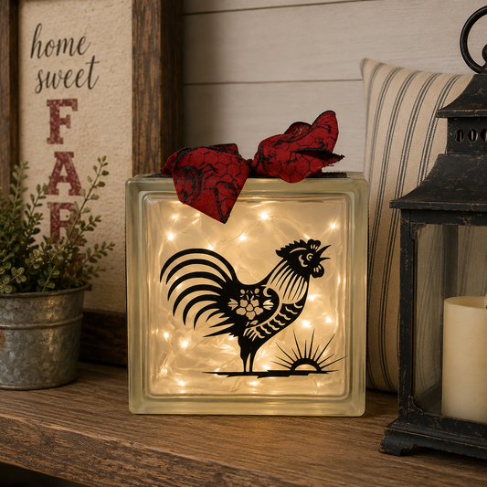 "The Rooster Crows" Light Block