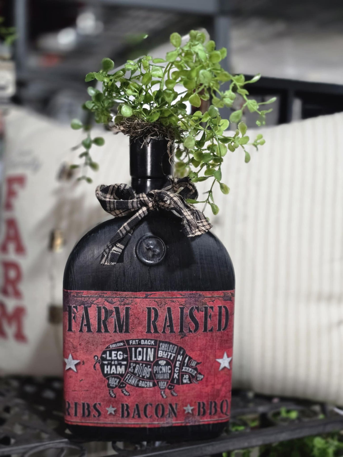 Black & Red Pig Bottle